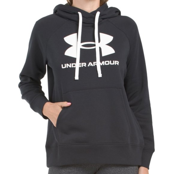 NEW UNDER ARMOUR Rival Fleece Logo Hoodie Gray Medium  261mn - Picture 3 of 3